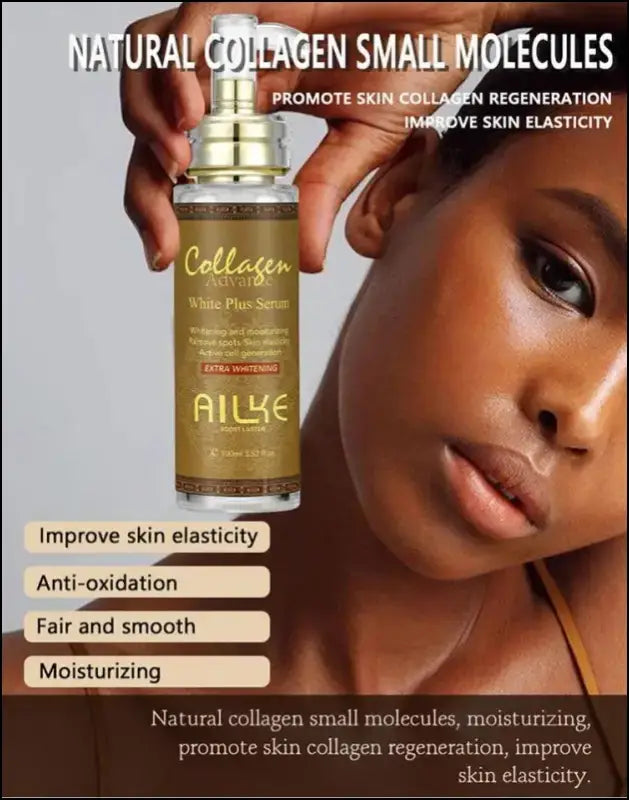 AILKE Skin Whitening Face Serum with Organic Collagen - Spot Reduction Moisturizing Lightening and Even Tone Body