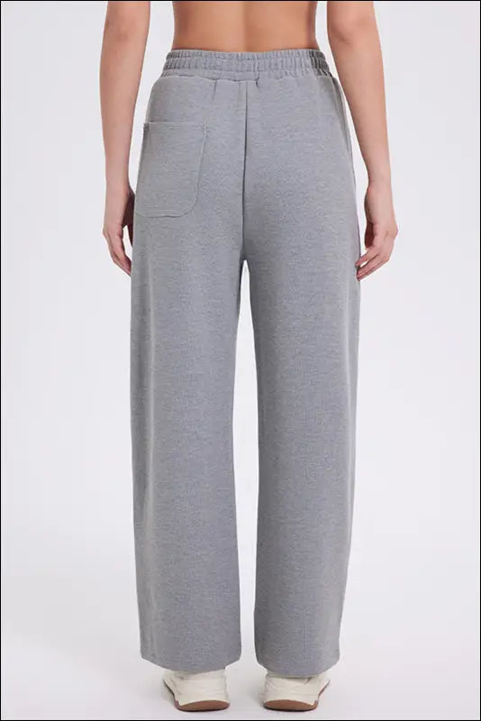 Basic Bae Elastic Waist Straight Leg Pants with Pockets