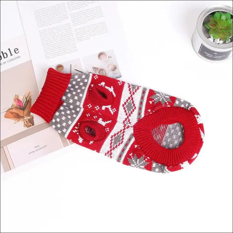 Cute Cat Sweater Costume - Winter Warm Pet Clothes for Cats Sphynx Pullover Cozy Apparel Gatos & Mascotas