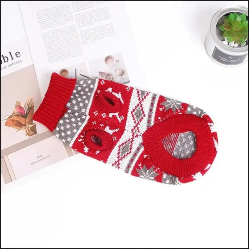 Cute Cat Sweater Costume - Winter Warm Pet Clothes for Cats Sphynx Pullover Cozy Apparel Gatos & Mascotas