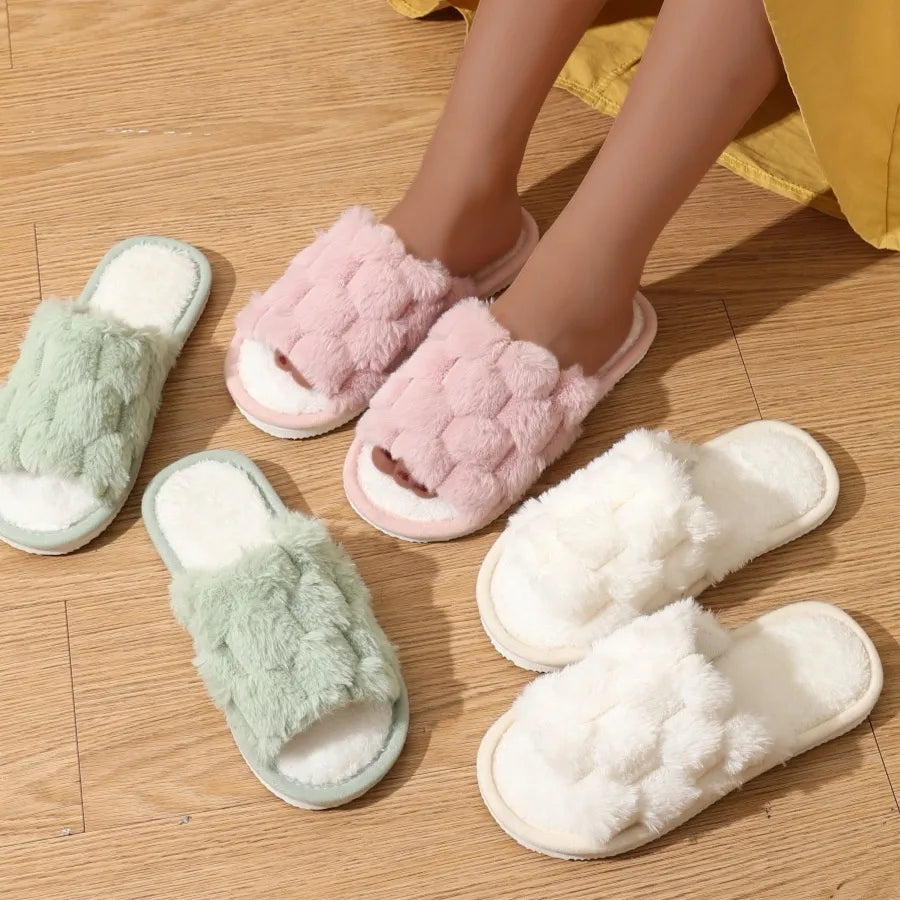 Fluffy Non-Slip Warm Slippers