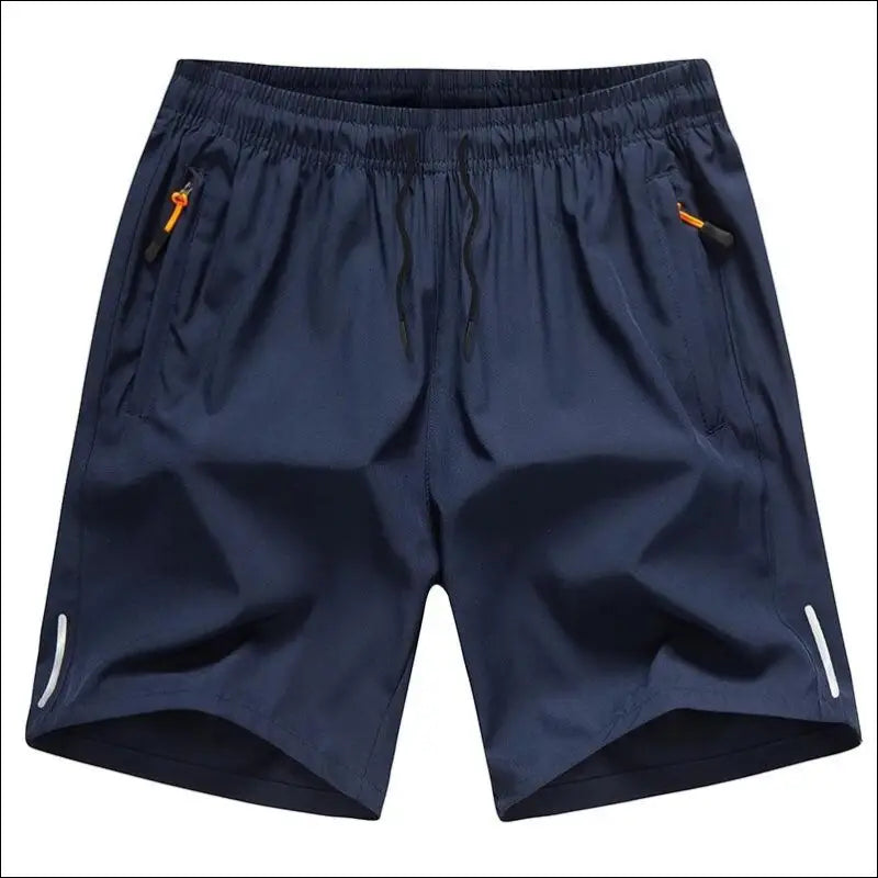 Men’s Summer Training Running Jogger Shorts with Pockets - Athletic Gym Workout M-8XL Big Size Performance - Blue