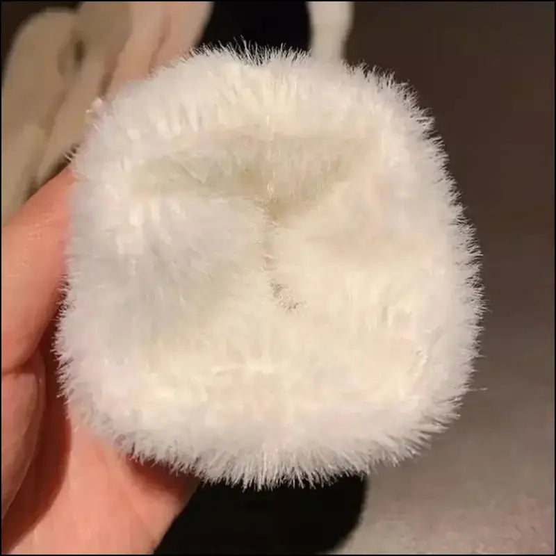 Mink Fleece Soft Winter Half Finger Gloves for Women - Warm Luxury Plush Knitted Fingerless Mittens Writing