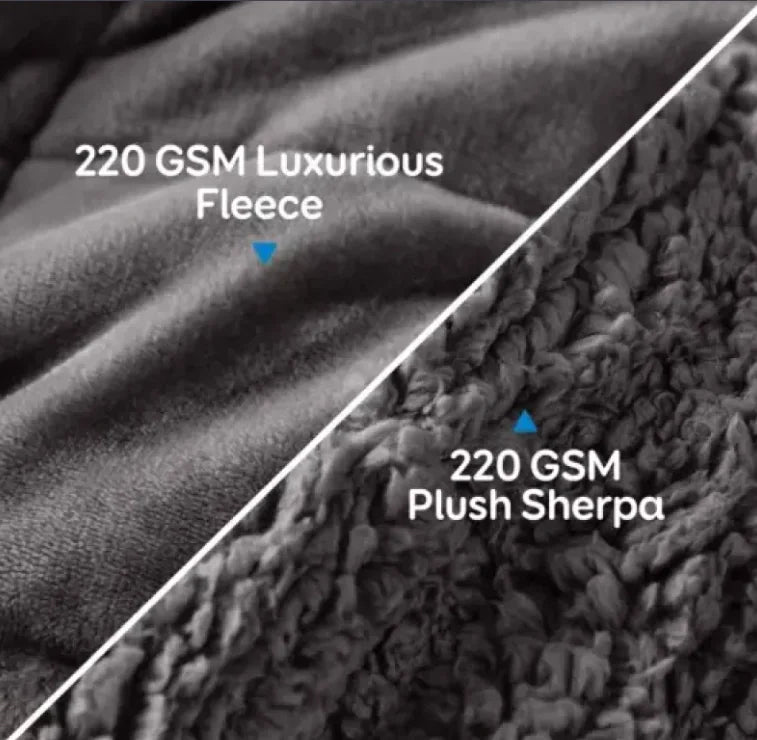 Double Rhinestone Velvet Lambswool Gravity Quilt