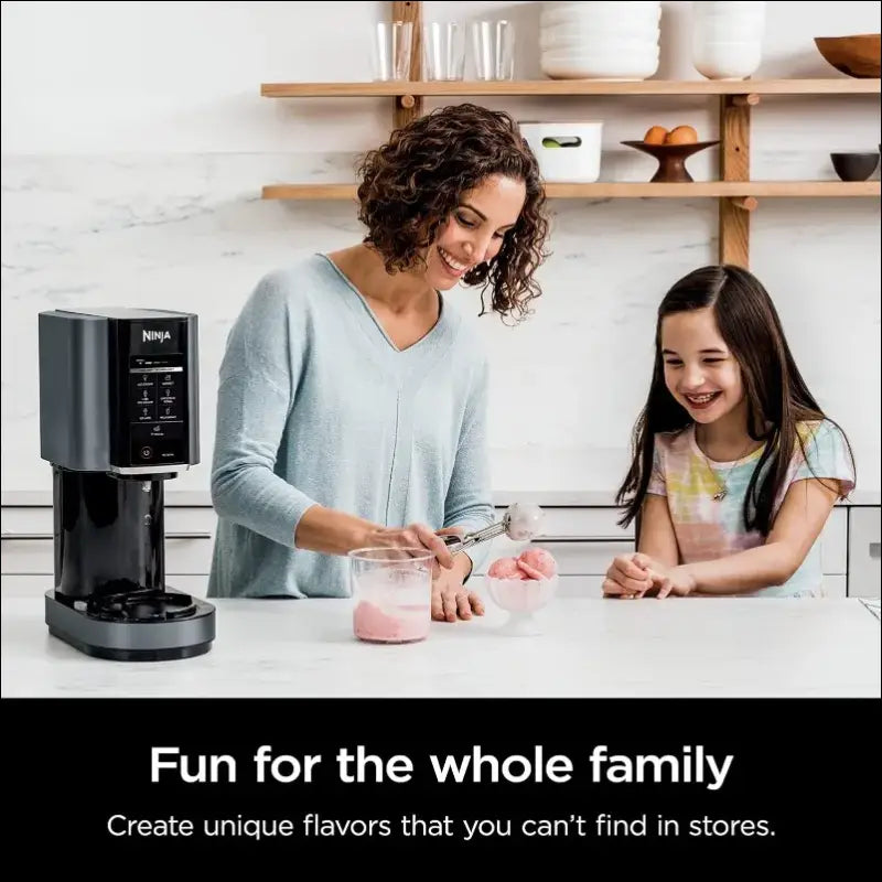 Ninja NC299AMZ CREAMi Ice Cream Maker - Gelato Milkshakes Sorbet Smoothie Bowls & More with 7 One-Touch Programs Black