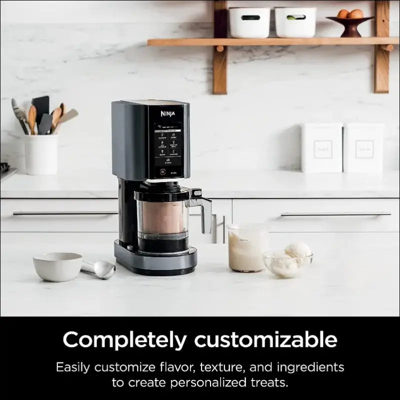 Ninja NC299AMZ CREAMi Ice Cream Maker - Gelato Milkshakes Sorbet Smoothie Bowls & More with 7 One-Touch Programs Black