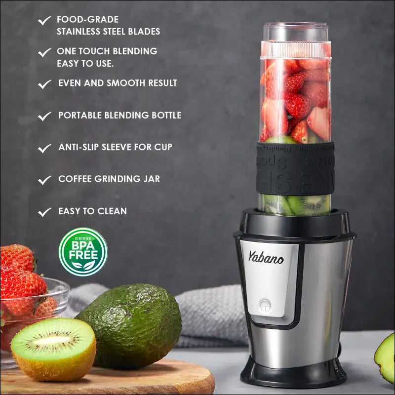 Personal Blender with 2 x 20oz Travel Bottles and Coffee Grinder Jar - Portable Smoothie - United States