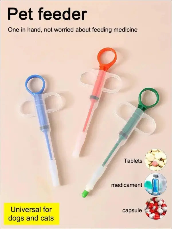 Pet Propulsive Silicone Drug Feeder for Dogs & Cats - Easy-to-Use Tablet Liquid Medicine Dispenser Safe Reusable