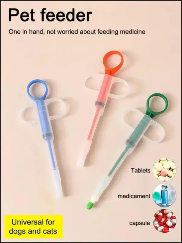 Pet Propulsive Silicone Drug Feeder for Dogs & Cats - Easy-to-Use Tablet Liquid Medicine Dispenser Safe Reusable