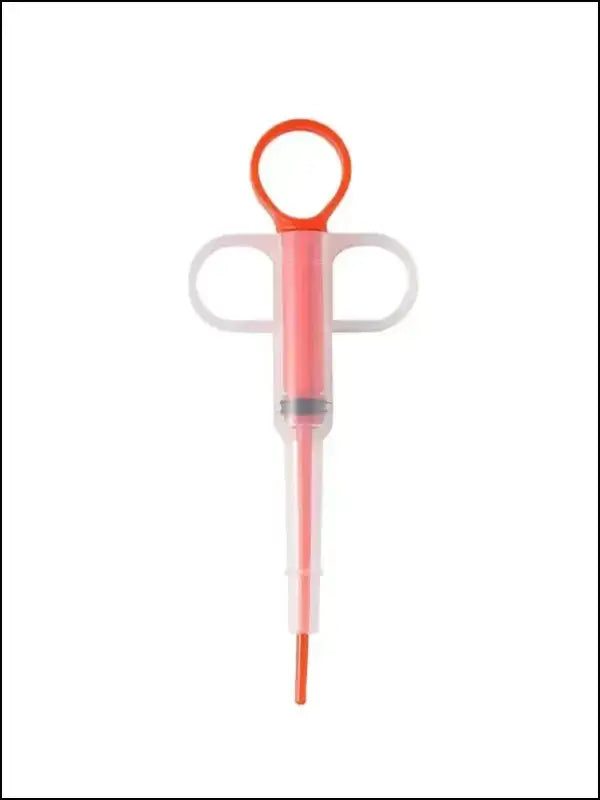 Pet Propulsive Silicone Drug Feeder for Dogs & Cats - Easy-to-Use Tablet Liquid Medicine Dispenser Safe Reusable - Red