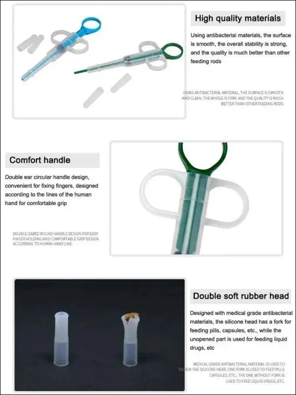 Pet Propulsive Silicone Drug Feeder for Dogs & Cats - Easy-to-Use Tablet Liquid Medicine Dispenser Safe Reusable