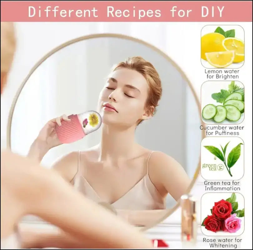 Silicone Ice Cube Trays for Beauty - Lifting Ball Face Massager Eye Roller Facial Contouring Acne Reduction Skin Care