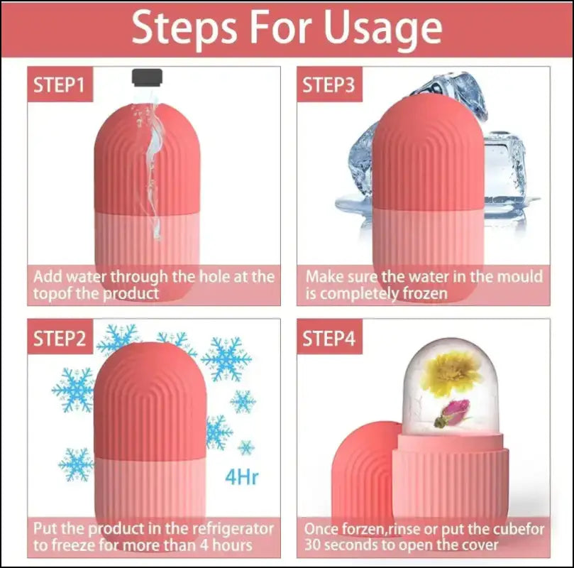 Silicone Ice Cube Trays for Beauty - Lifting Ball Face Massager Eye Roller Facial Contouring Acne Reduction Skin Care