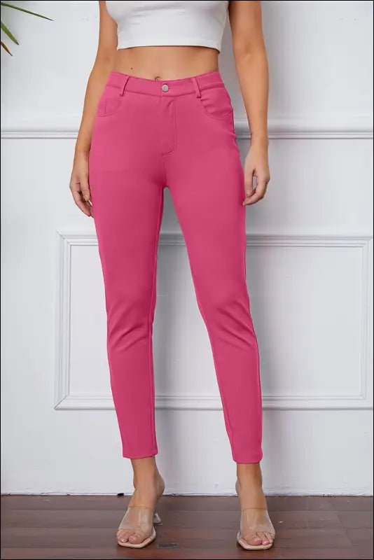 StretchyStitch Pants by Basic Bae - Pink / S