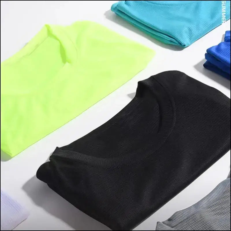 Summer Gym T-Shirt for Men Bodybuilding Short Sleeve Fitness Top Oversized Brazil Sports Jersey Quick Dry Men’s