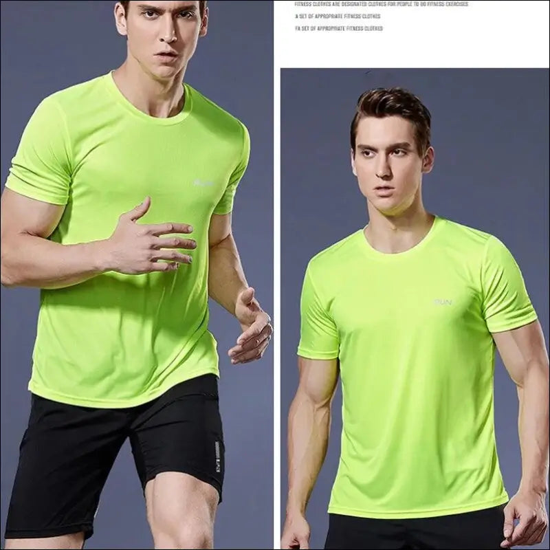 Summer Gym T-Shirt for Men Bodybuilding Short Sleeve Fitness Top Oversized Brazil Sports Jersey Quick Dry Men’s