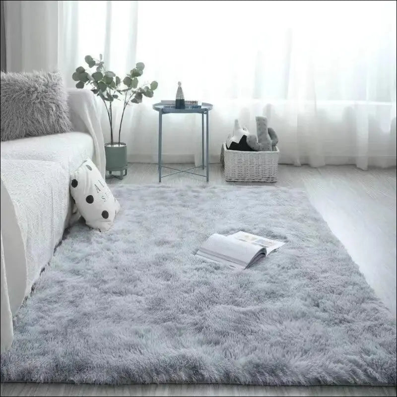 VIKAMA Silk Wool Rugs for Women’s Bedroom Soft Floor Mats Luxurious Room Carpet Foot Bed Sleeping Area