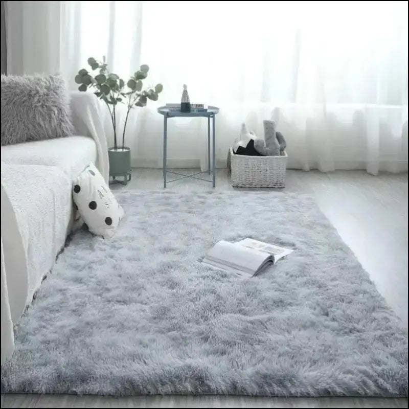 VIKAMA Silk Wool Rugs for Women’s Bedroom Soft Floor Mats Luxurious Room Carpet Foot Bed Sleeping Area
