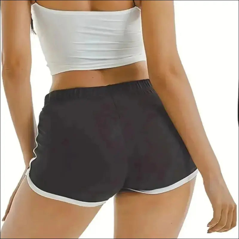 ’Women’s High-Waisted Sports Shorts - Casual Loose Straight Pants Thin Anti-Walking Three-Point Yoga Hot Pants’ - Women