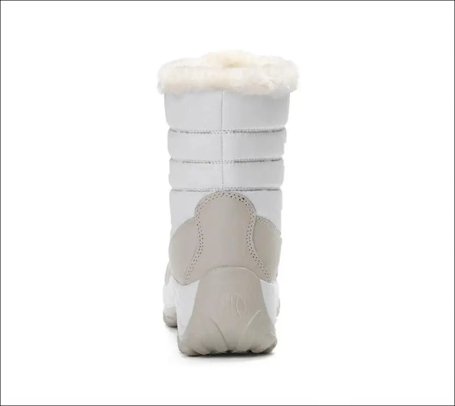Women’s Snow Boots - Non-Slip Platform Winter Shoes Fur-Lined Warm Ankle Waterproof Wedge Thigh High for Women