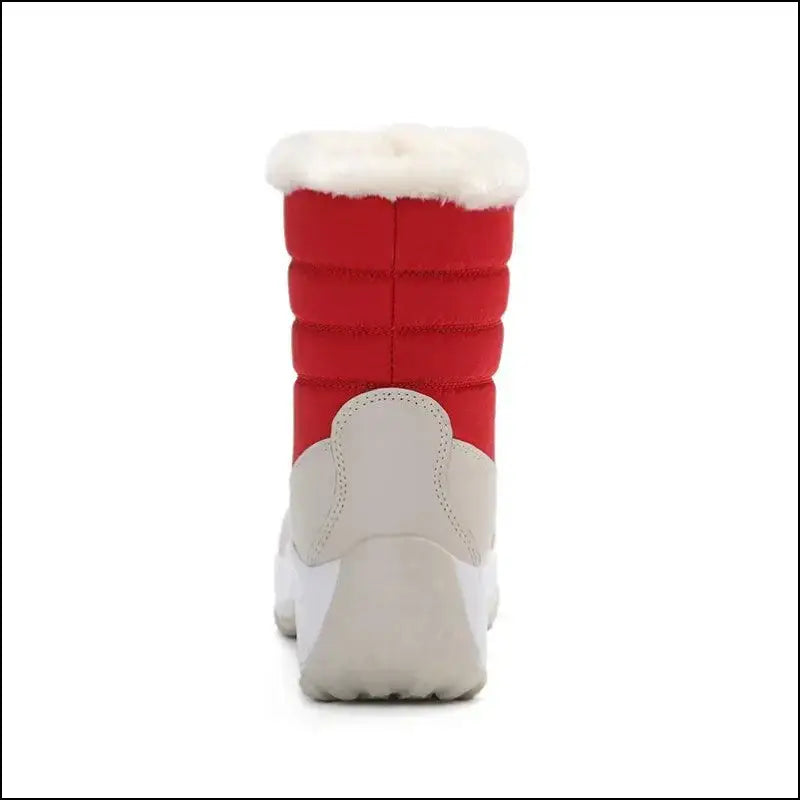 Women’s Snow Boots - Non-Slip Platform Winter Shoes Fur-Lined Warm Ankle Waterproof Wedge Thigh High for Women