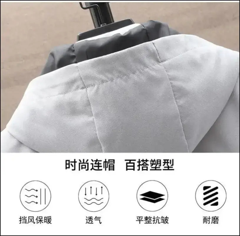 2023 Spring Men’s Classic Fashion Trend Long Windbreaker Men Casual Loose Large Size High-Quality Hooded Coat