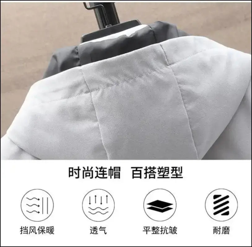 2023 Spring Men’s Classic Fashion Trend Long Windbreaker Men Casual Loose Large Size High-Quality Hooded Coat