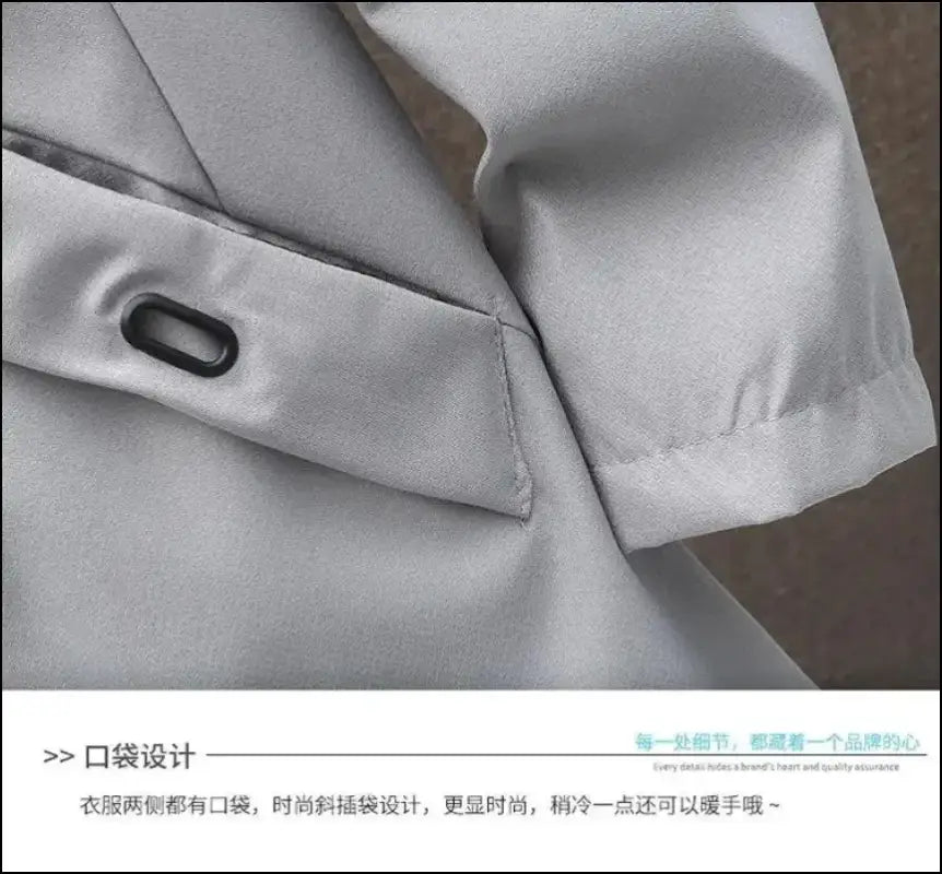 2023 Spring Men’s Classic Fashion Trend Long Windbreaker Men Casual Loose Large Size High-Quality Hooded Coat