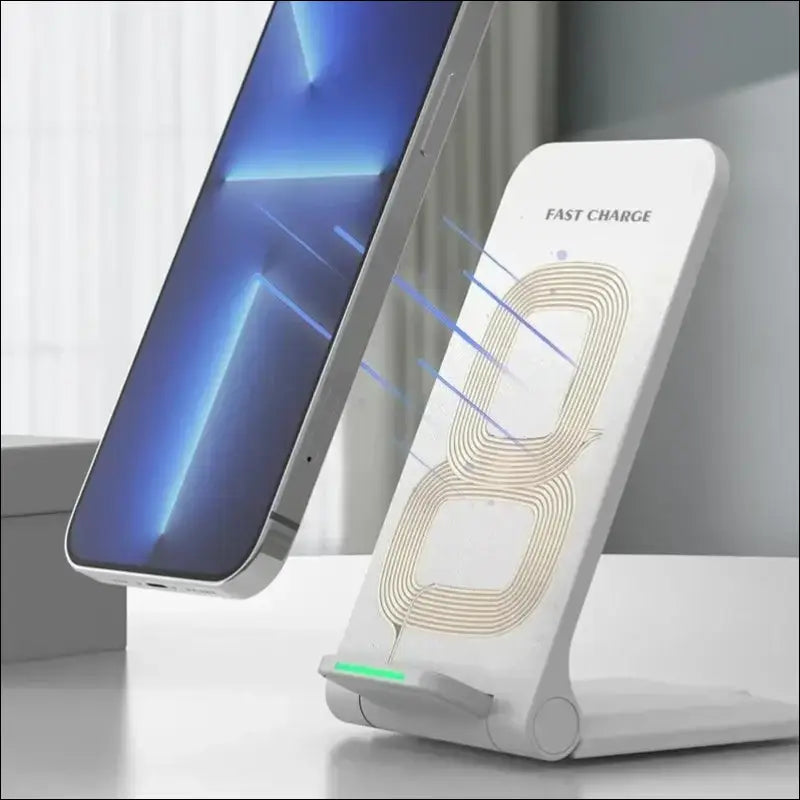 2024 Wireless Charger Station for iPhone 15 14 13 12 Pro Max & Samsung - Fast Charging Foldable Stand Xiaomi