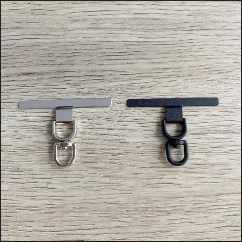 4/2PCS Ultra-thin Stainless Mobile Phone Lanyard Patch ears bent connector for a secure and convenient fit - 2pcs 360