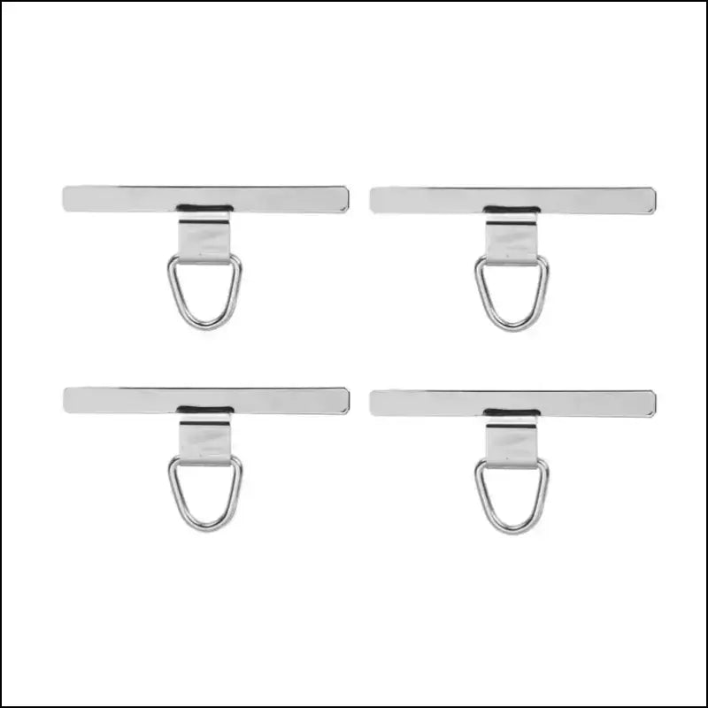 4/2PCS Ultra-thin Stainless Mobile Phone Lanyard Patch ears bent connector for a secure and convenient fit - 4pcs