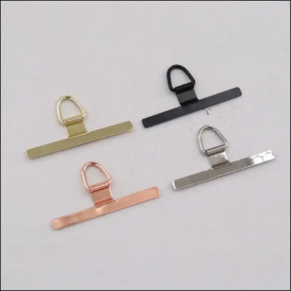 4/2PCS Ultra-thin Stainless Mobile Phone Lanyard Patch ears bent connector for a secure and convenient fit