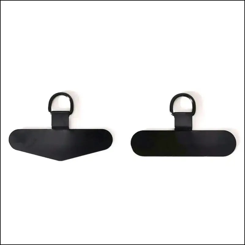 4/2PCS Ultra-thin Stainless Mobile Phone Lanyard Patch ears bent connector for a secure and convenient fit - 2PCS yi