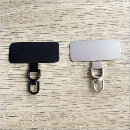 4/2PCS Ultra-thin Stainless Mobile Phone Lanyard Patch ears bent connector for a secure and convenient fit - 2pcs 360