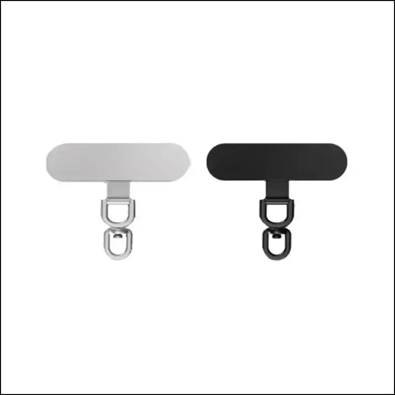 4/2PCS Ultra-thin Stainless Mobile Phone Lanyard Patch ears bent connector for a secure and convenient fit - 2pcs 360