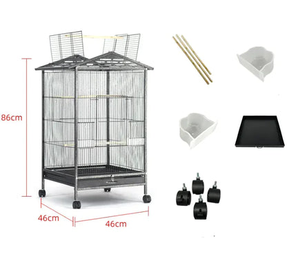 Premium Multifunctional Alloy Birdcage