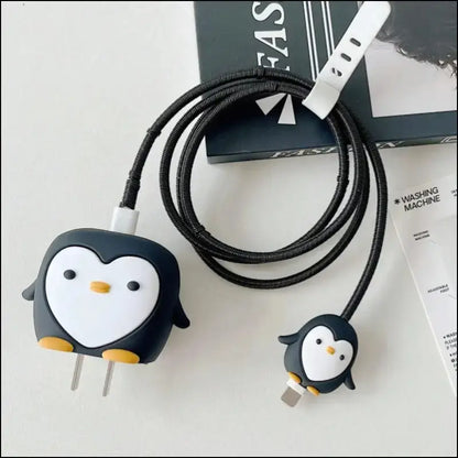 4pcs Cute Charging Cable Protector Data for iPhone 18/20W Charger Cover Protective Winder Accessories
