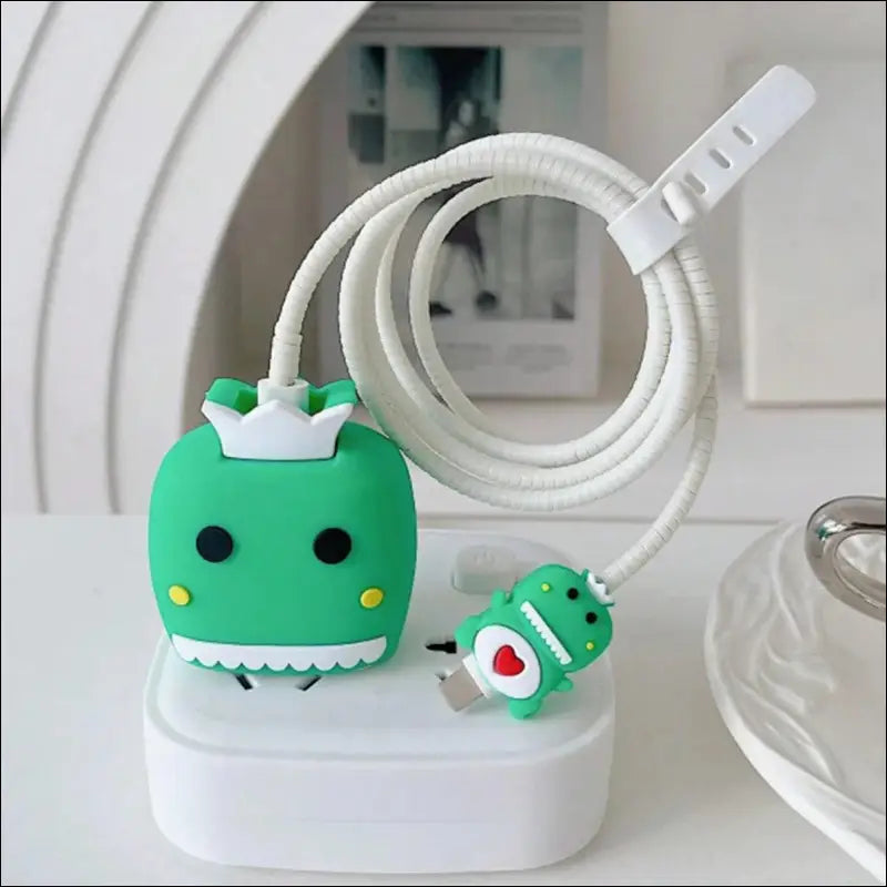 4pcs Cute Charging Cable Protector Data for iPhone 18/20W Charger Cover Protective Winder Accessories