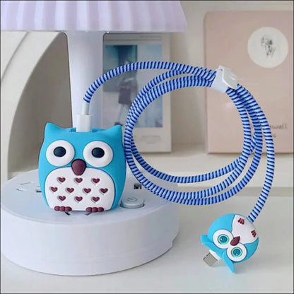 4pcs Cute Charging Cable Protector Data for iPhone 18/20W Charger Cover Protective Winder Accessories