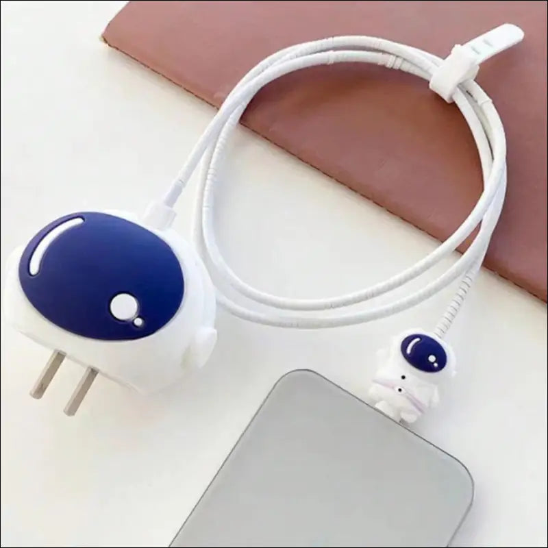 4pcs Cute Charging Cable Protector Data for iPhone 18/20W Charger Cover Protective Winder Accessories