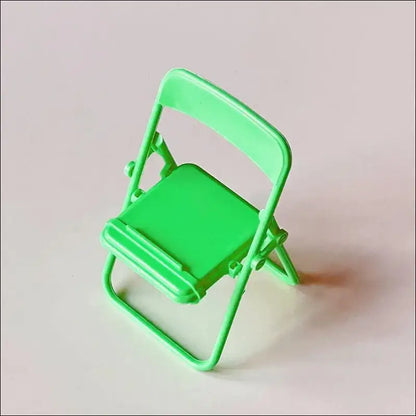 4pcs Cute Mini Chair Phone Stand – Creative Desktop Mobile Holder Foldable Lazy Drama for Decorative Ornaments