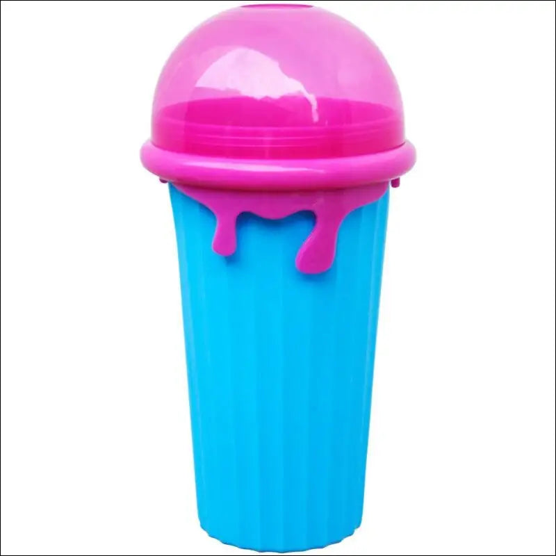 500ml Large Capacity Slushy Cup Summer Squeeze Homemade Juice Water Bottle Quick-Frozen Smoothie Sand Pinch Fast