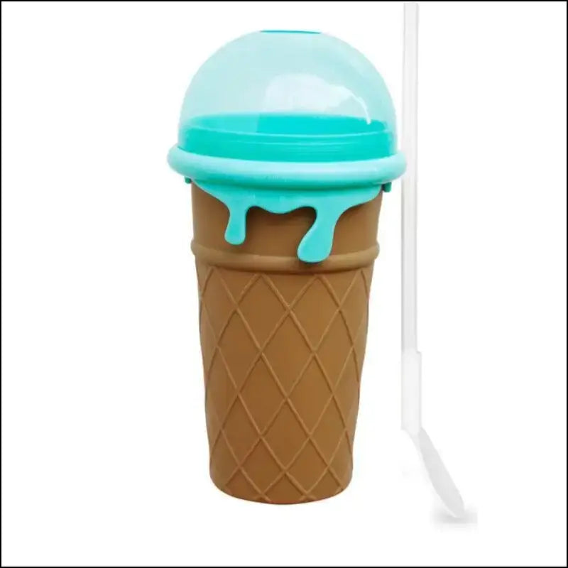 500ml Large Capacity Slushy Cup Summer Squeeze Homemade Juice Water Bottle Quick-Frozen Smoothie Sand Pinch Fast