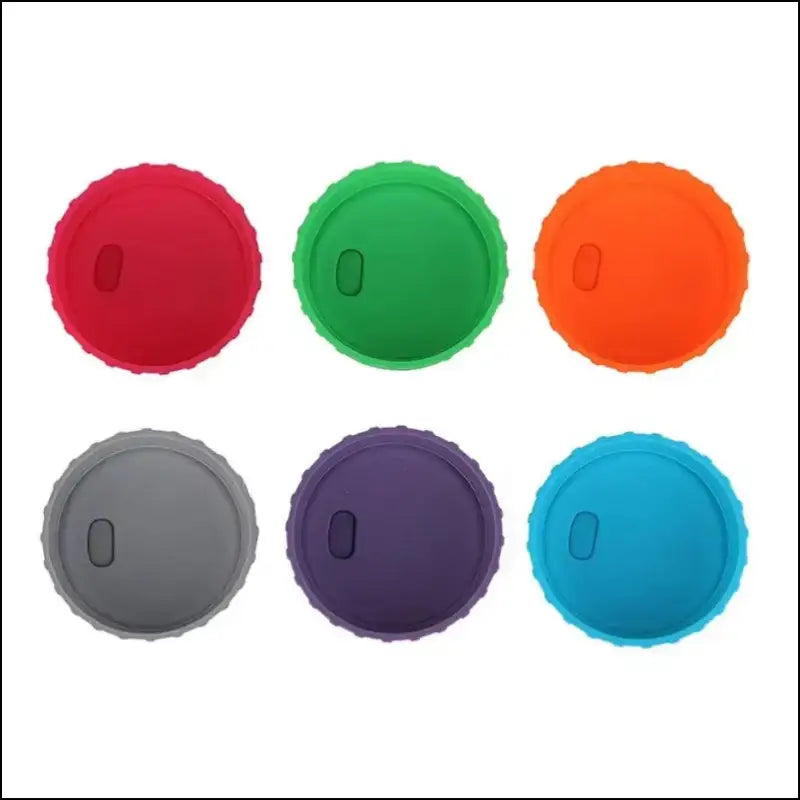 6 Colors Silicone Soda Can Lid | Reusable Stopper for Beer Juice Coke & Beverage Cans | Standard Fit Protector - 6Colors