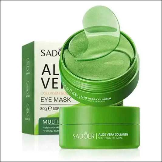 ’60pcs Aloe Vera Collagen Eye Mask - Anti Dark Circles Bag Removal Moisturizing & Firming Patches’