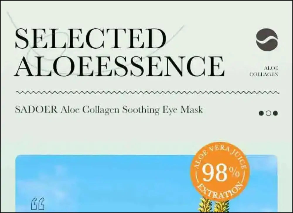 ’60pcs Aloe Vera Collagen Eye Mask - Anti Dark Circles Bag Removal Moisturizing & Firming Patches’
