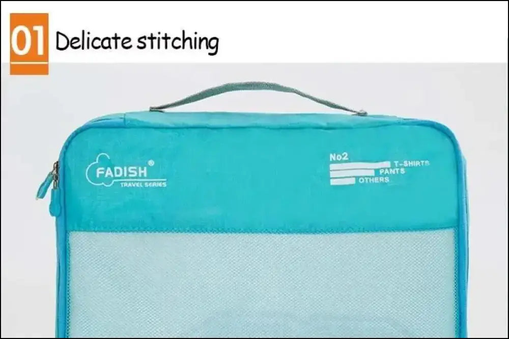 7/6 Pieces Travel Organizer Set - Portable Luggage Storage Bags for Suitcase Clothes Shoes and Packing Pouch Cases