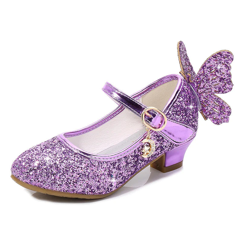 Girls' Butterfly Princess High Heel Shoes