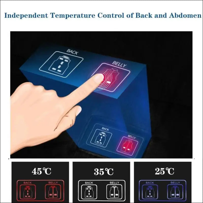 9 Areas Heated Vest for Men & Women - USB Heating Winter Jacket Self-Heating Thermal Down Warmte Cold Weather