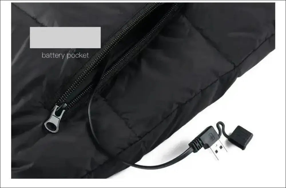 9 Heated Vest Zones Electric Jackets for Men & Women - Graphene Heat Coat USB Heating Sportswear Camping Outdoor